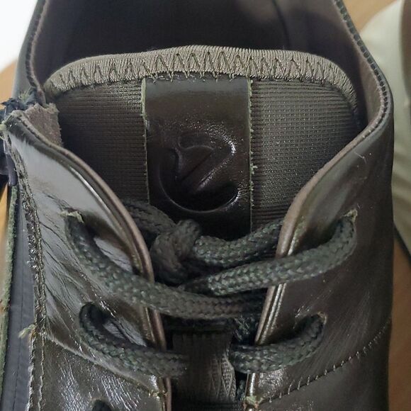 Ecco Men's ST.1 Leather Sneaker Dark Green Size US 8 EU 42 - Picture 4 of 12